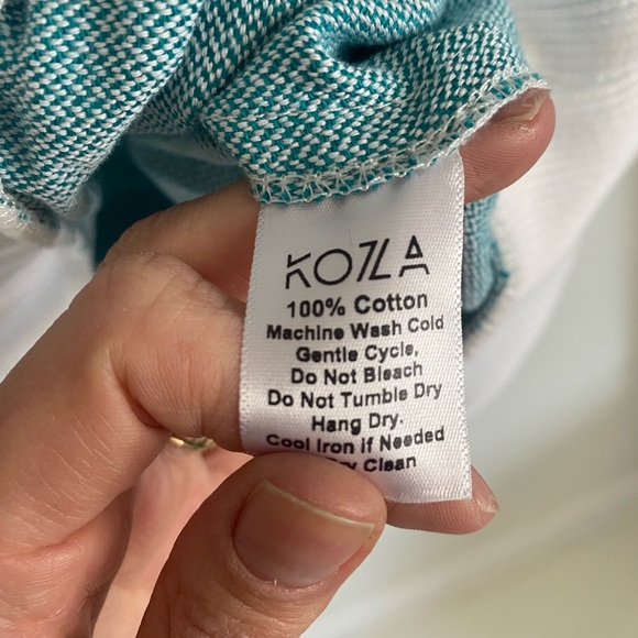 Koza oversized cotton casual beach coverup hoodie - Picture 2 of 4